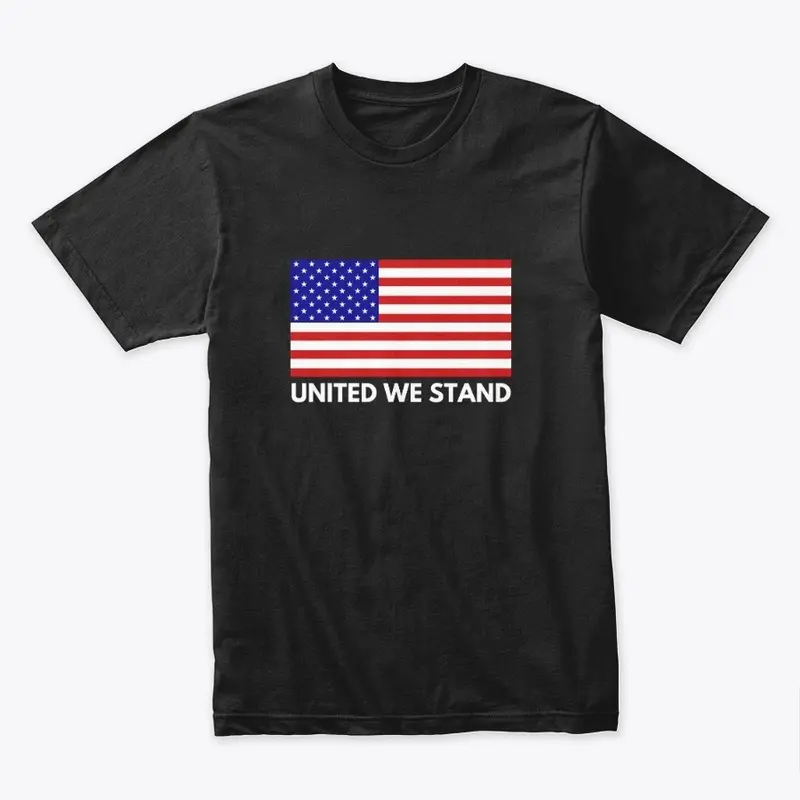 American flag united we stand tee