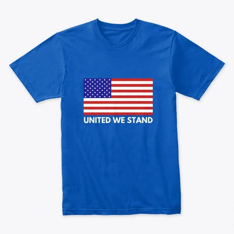 American flag united we stand tee